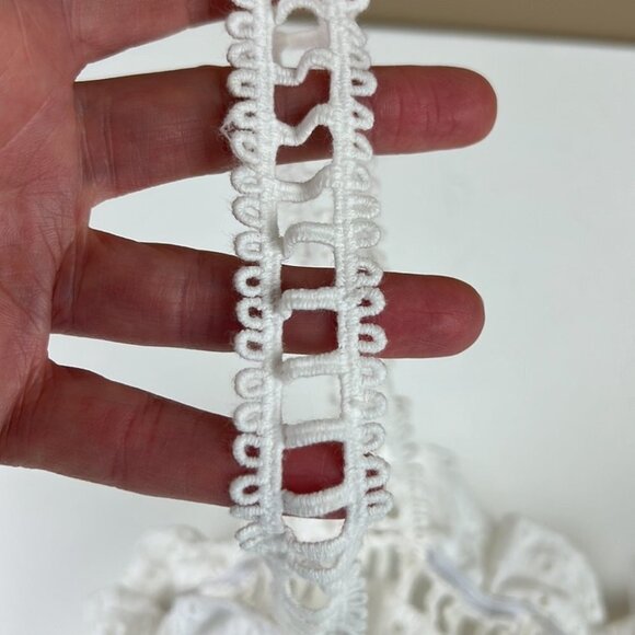 Elan Halter White Eyelet Tank Top - Picture 8 of 9